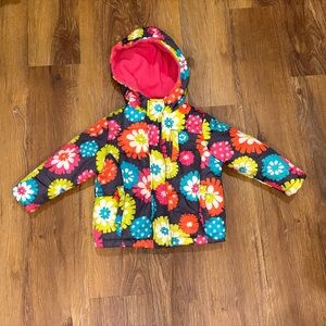 Carters 2T Colorful Floral Hooded Jacket